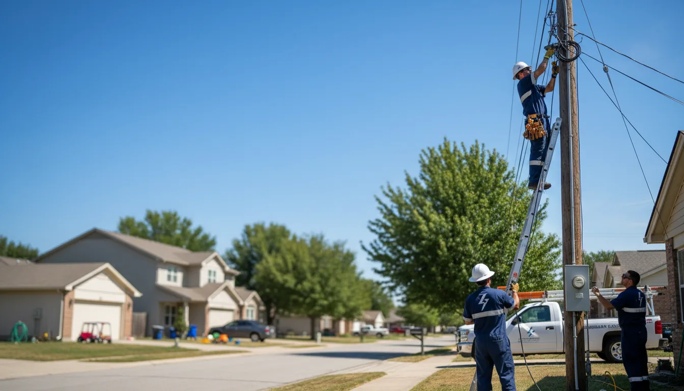 Residential electrician providing installation services in Shady Point, OK